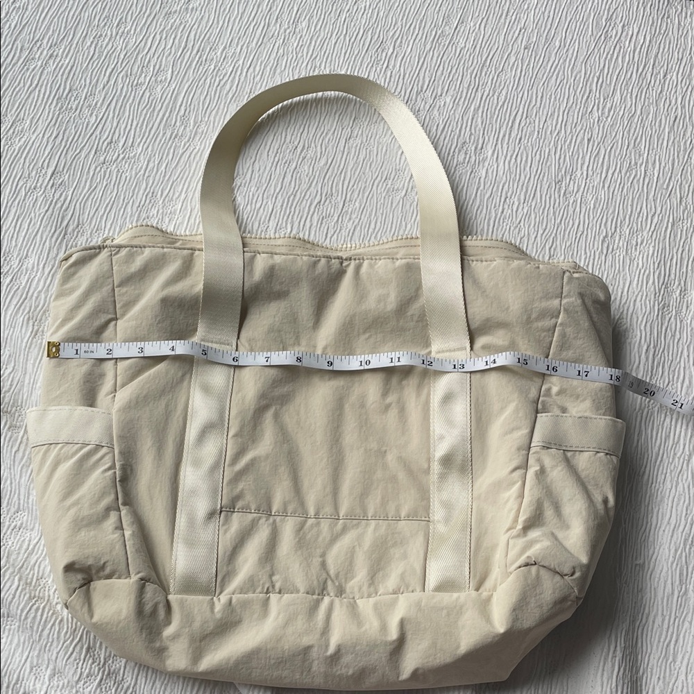 Chic Cream Laptop Tote for Women